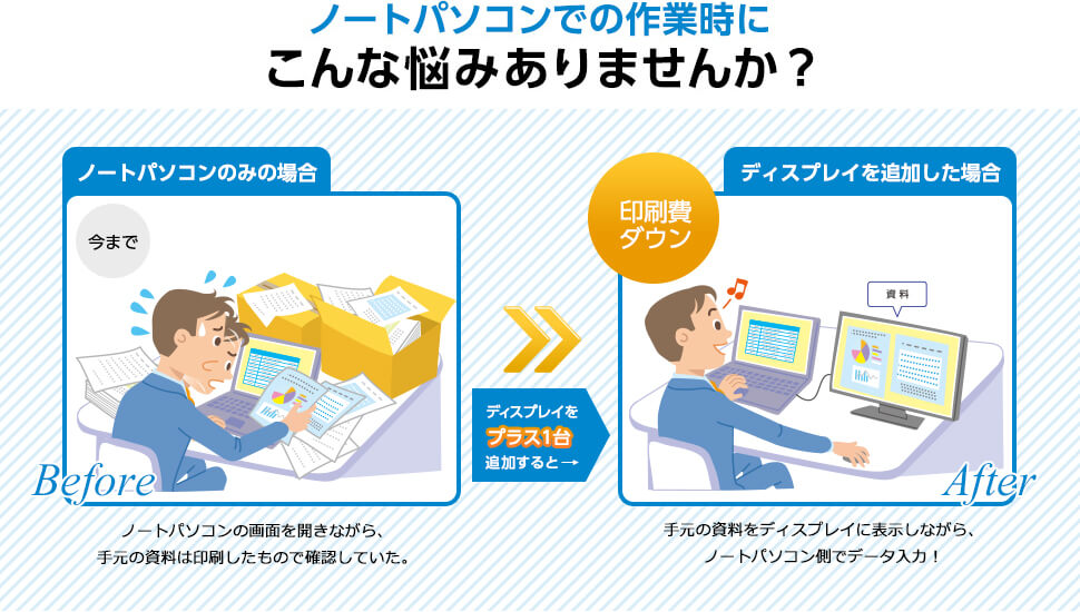 デスクがごちゃごちゃ