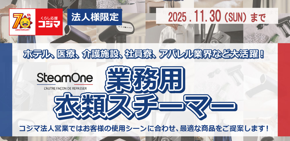 業務用スチーマー特集